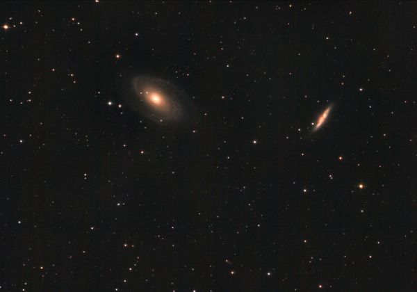 Bode's Galaxy and the Cigar Galaxy (M81 and M82). April 19-20, 2022. - Astrophotography