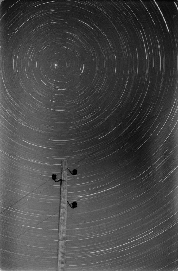 Star trails on film - Astrophotography