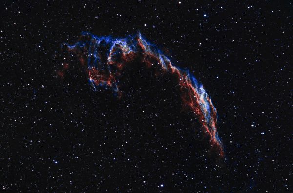 NGC6992 - Estern Veil Nebula in HOO - Astrophotography
