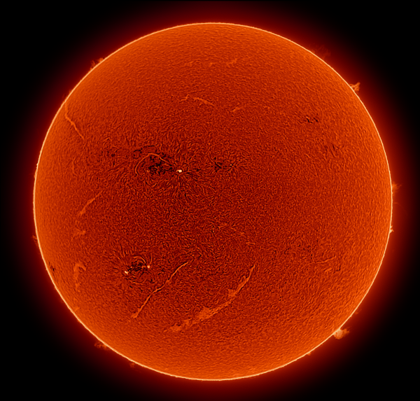 A hot midday on the Sun - Astrophotography