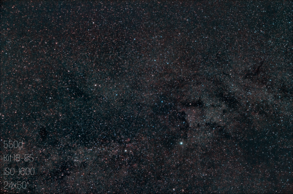 A section of the Milky Way in Cygnus - Astrophotography