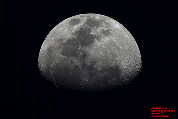 Moon 2020-01-05 - Astrophotography