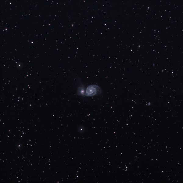 Galaxy M51 on SW 1025 f5 - Astrophotography