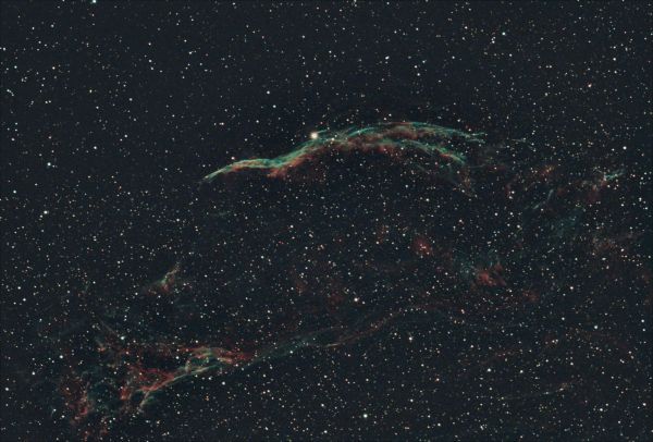 NGC 6960 Western Veil (Witch's Broom) and NGC 6974 in the Cygnus Loop - Astrophotography