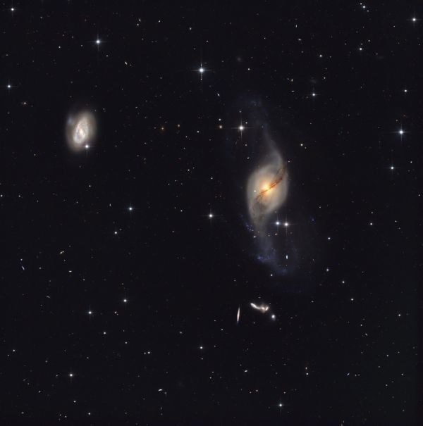 Galaxies NGC 3729 and NGC 3718 in Ursa Major - Astrophotography