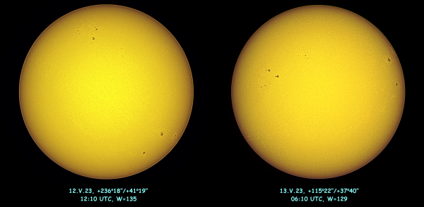 Solar activity during AF-2023 - Astrophotography