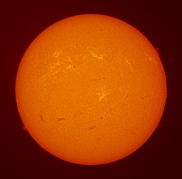 Sun in the Chromosphere on March 1 - Astrophotography