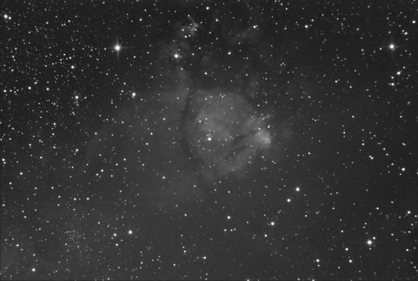 A section of the Heart Nebula in the constellation Cassiopeia - Astrophotography