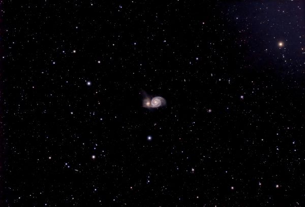 M51 Galassia Vortice (Whirlpool Galaxy) - Astrophotography
