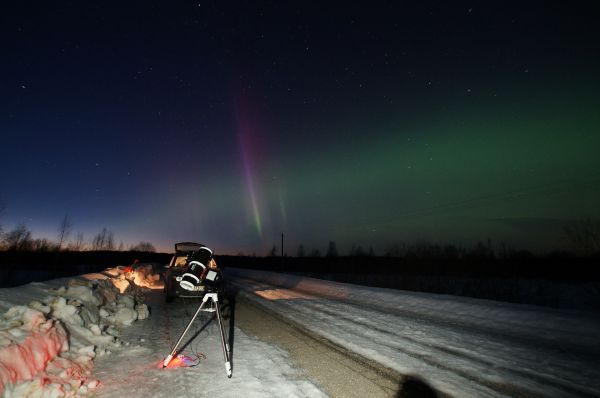 The sunset pillar - Astrophotography