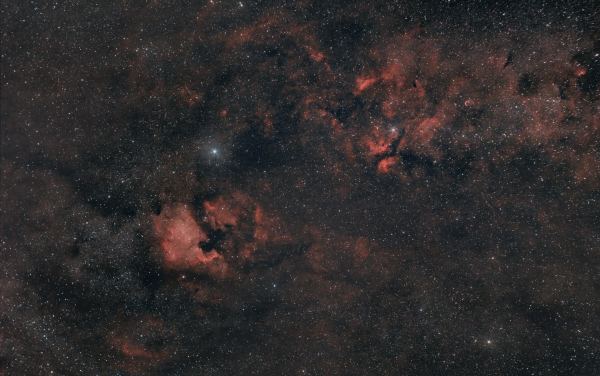 Nebulae of the constellation Cygnus - Astrophotography