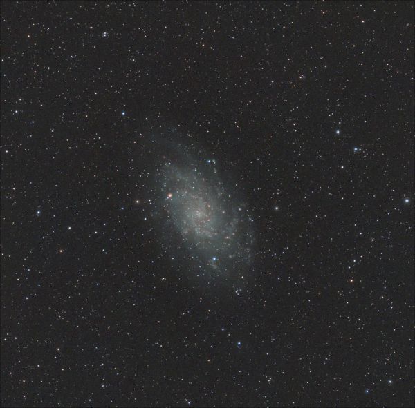M33 Whirlpool Galaxy in Triangulum - Astrophotography
