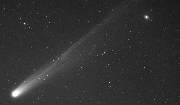 C/2025 A6 Lemmon and M94 in one frame October 17, 2025 - Astrophotography