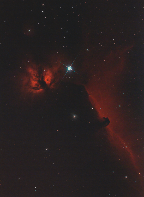 Horsehead Nebula and Flame Nebula - Astrophotography