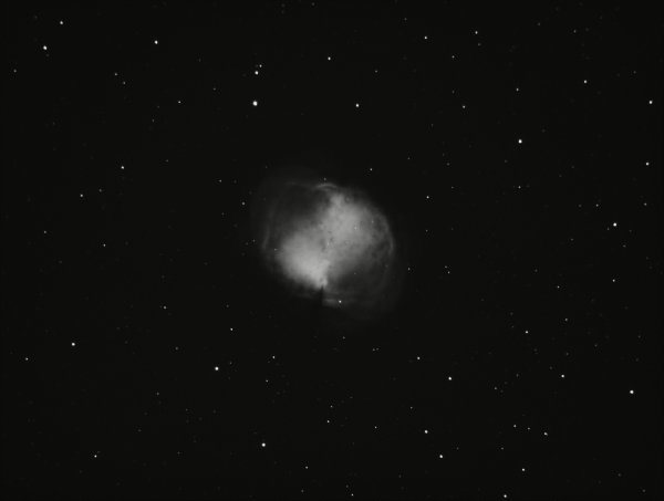 M27 Dumbbell Nebula. OIII 500nm (Draft) - Astrophotography