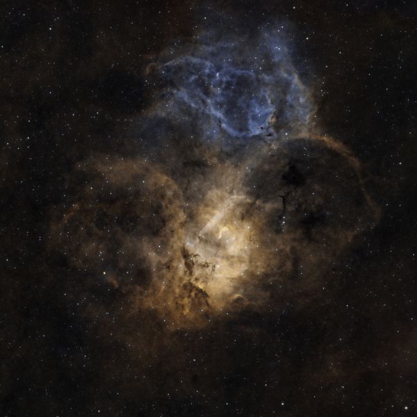 Sh 2-132 - The Lion nebula HOO - Astrophotography