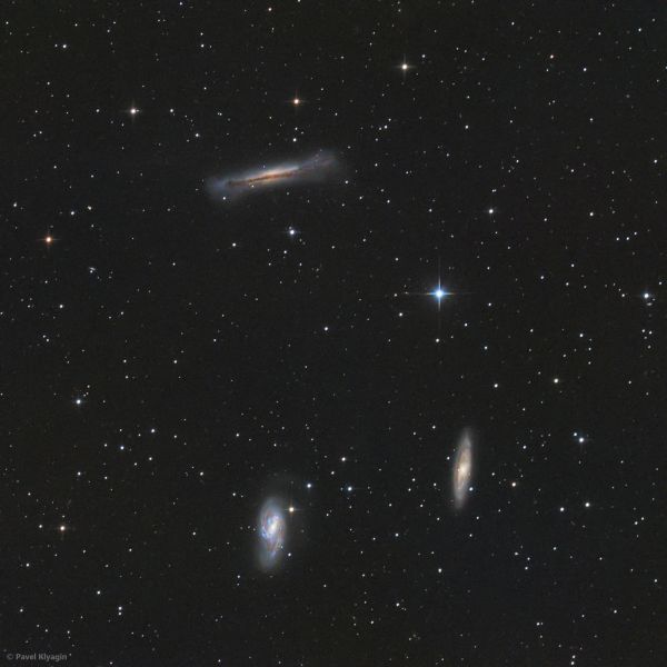 The Leo Triplet Galaxies M65, M66, NGC 3628 - Astrophotography