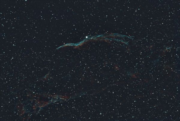 NGC 6960 Western Veil (Witch's Broom) and NGC 6974 in the Cygnus Loop - Astrophotography