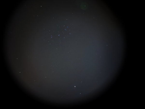 Conjunction of Mars and M 45 - Astrophotography