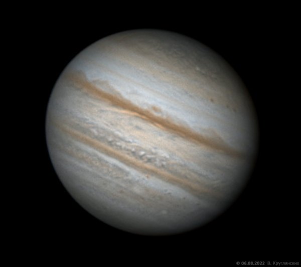 Jupiter on August 6, 2022 - Astrophotography