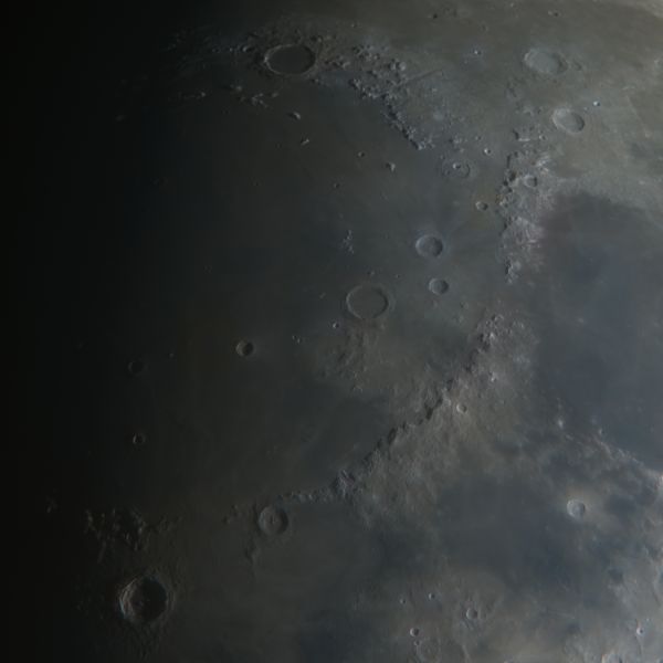 A piece of the Moon RGB - Astrophotography