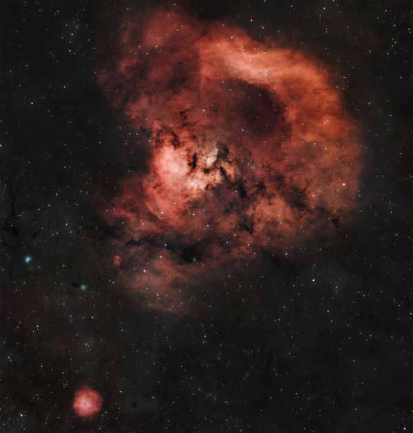 NGC 7822 - The Cave nebula, Sh 2-170 - The Little Rosette nebula - Astrophotography