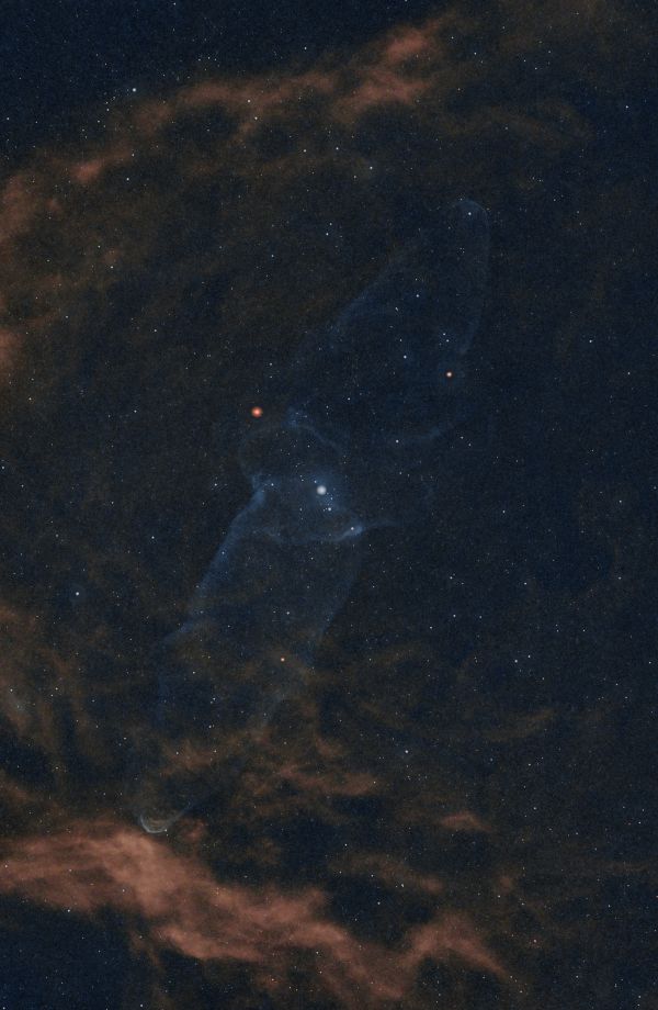 SH 2-129 The Bat Swallowed the Squid - Astrophotography