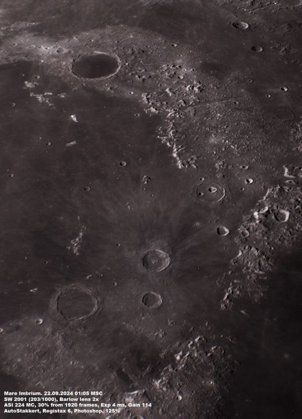 Mare Imbrium, Sea of Rains - Astrophotography