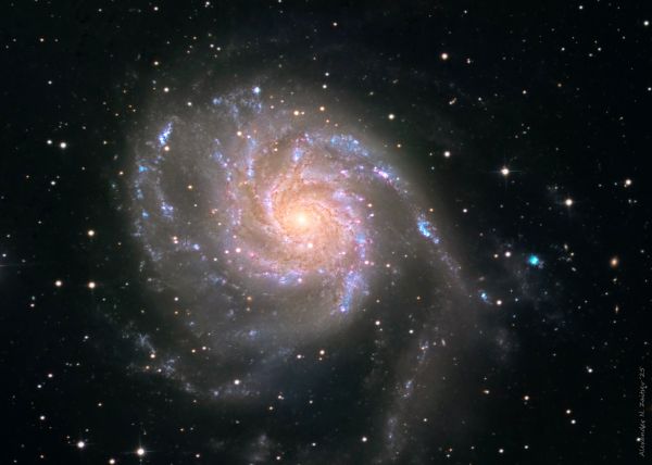 Galaxy M101 in LRGB filters - Astrophotography