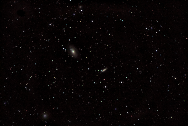 Galaxies Bode's M 81 (left) and M 82 (right) with NGC 3077 above. 12.04.20 - Astrophotography