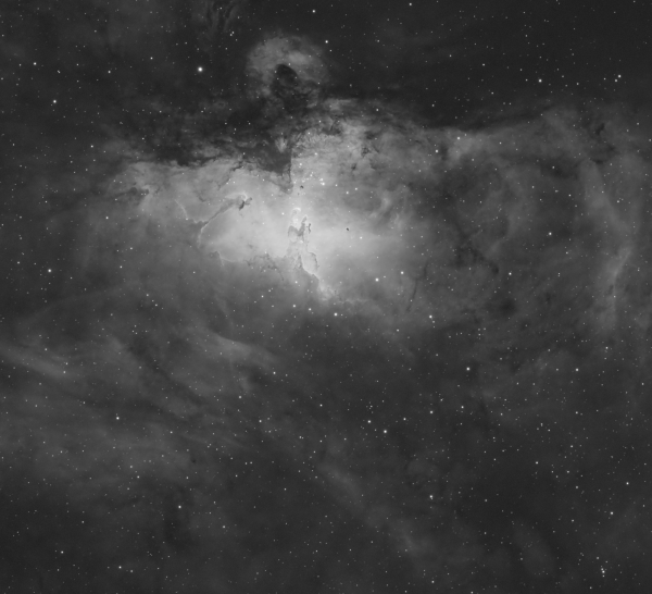 Eagle Nebula (M16) Ha-channel - Astrophotography