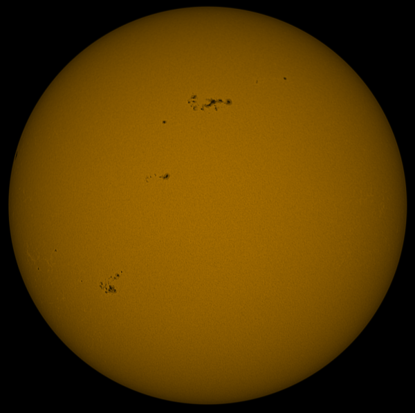 Sun in continuum 4.05 - Astrophotography
