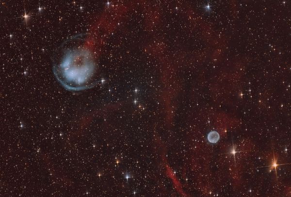HFG1(Pk136+05) & Abell 6( (PK 136+04.1) - Astrophotography