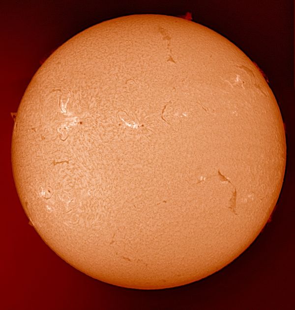 The Sun 17-06-23 colorized - Astrophotography
