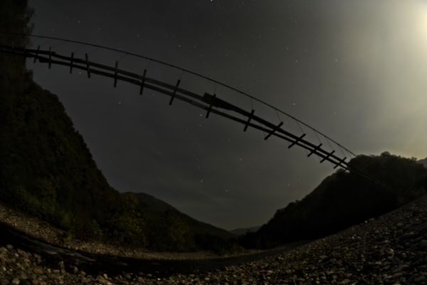 The old bridge over the Shahe River - Astrophotography
