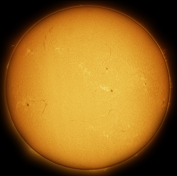 Solar Chromosphere on the evening of August 5, 2023 - Astrophotography