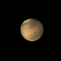 Animation of Mars over an hour. - Astrophotography