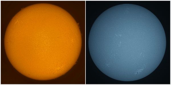 Sun on 31.08.2021 in H-alpha and CaK - Astrophotography