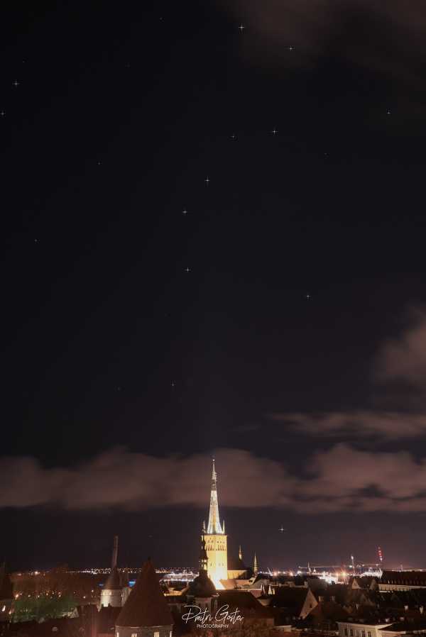 Ursa Major view form Tallinn old town - Astrophotography
