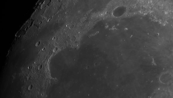 Moon, northeastern regions near the terminator - Astrophotography