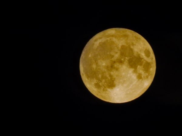 Blue supermoon - Astrophotography