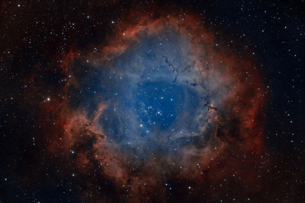 NGC2237 Rosette Nebula in HOO - Astrophotography