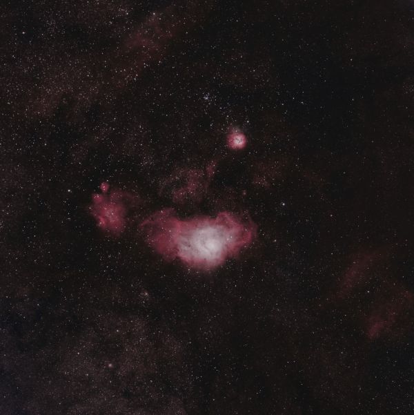 Lagoon Nebula and Trifid Nebula - Astrophotography