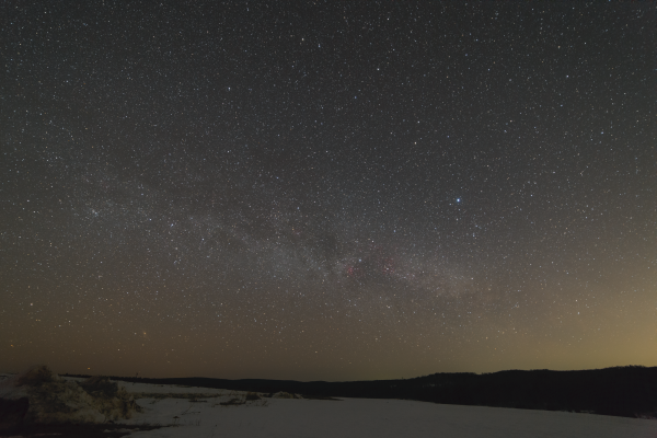 North direction sky on Zeledeevo ring - Astrophotography