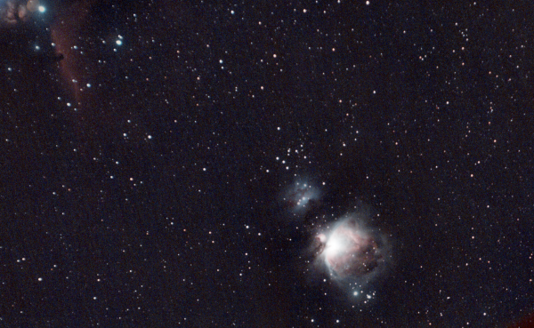 M42 Orion Nebula, Horsehead Nebula, Running Man Nebula, Flame Nebula - Astrophotography