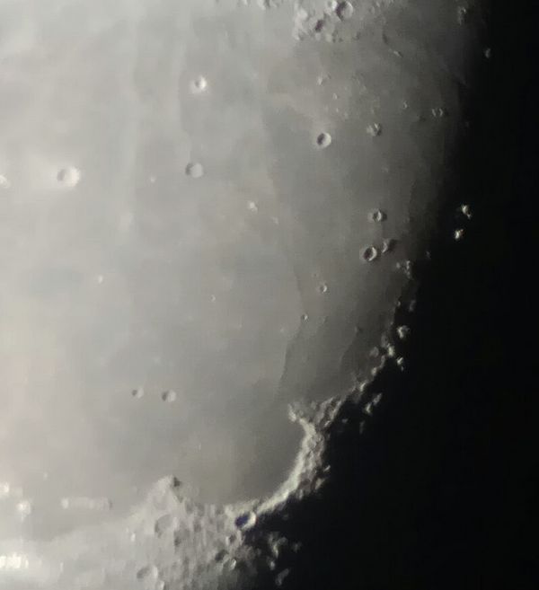 Rainbow Bay, moon - Astrophotography