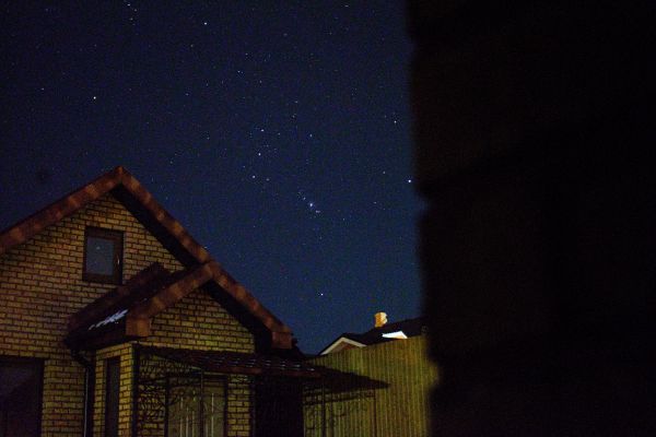 The constellation Orion and the Great Orion Nebula. - Astrophotography