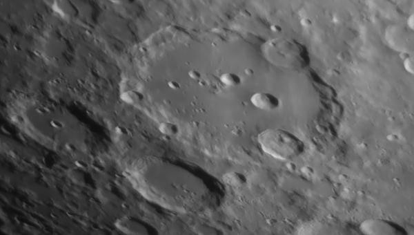Moon, crater Clavius evening 10.01.2025 - Astrophotography