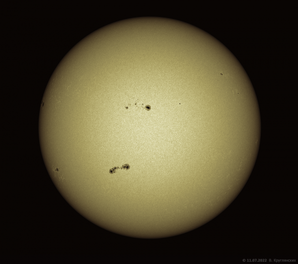 The Sun on July 11, 2022 - Astrophotography