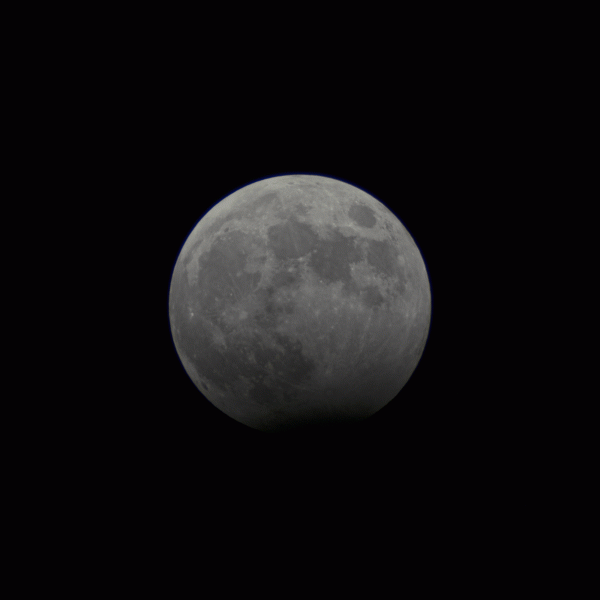 Animation of the lunar eclipse on 10.29.2023 - Astrophotography